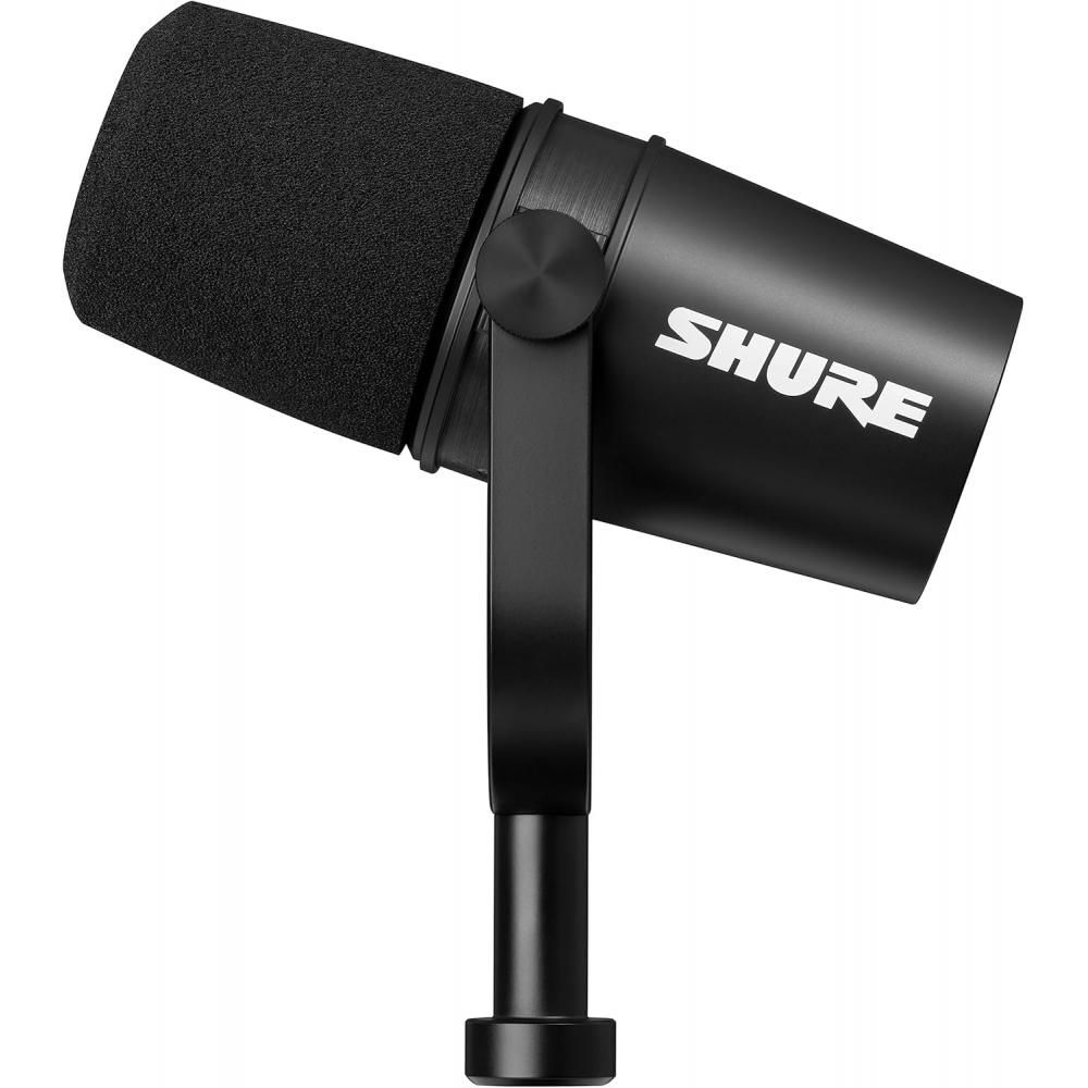 Shure Mv7x Podcast Microphone Dynamic Cardioid Wired Microphone Xlr Black Mv7x J