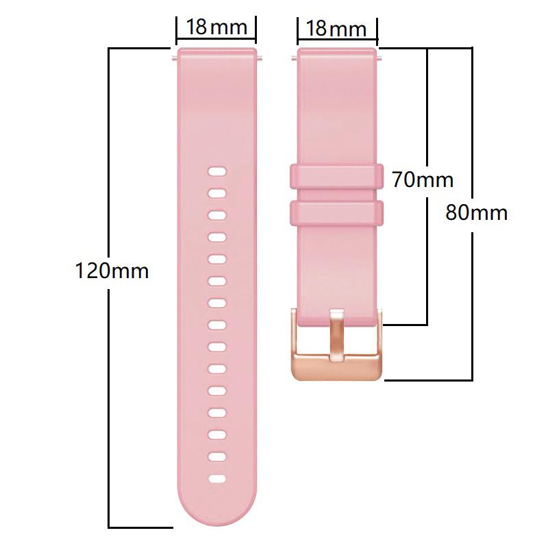 18mm Straps For Garmin Vivoactive 4S Wristband For Garmin Venu 2S 3S Silicone Band For Huawei Watch GT5 GT4 41mm Bracelet Correa
