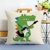 Minimalist Clean Simple Nordic Modern Anime Cushion Cover Washable Linen Pillowcase Soft  for Sofa Bed Cozy Home Room Decor