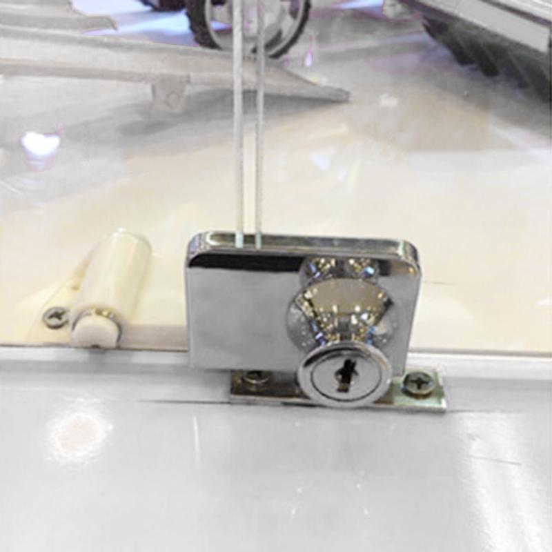 Display Case Cabinet Lock Drawer Latch Locker Replacement Safety Security Showcases Tubular Head Attachment Zinc Alloy