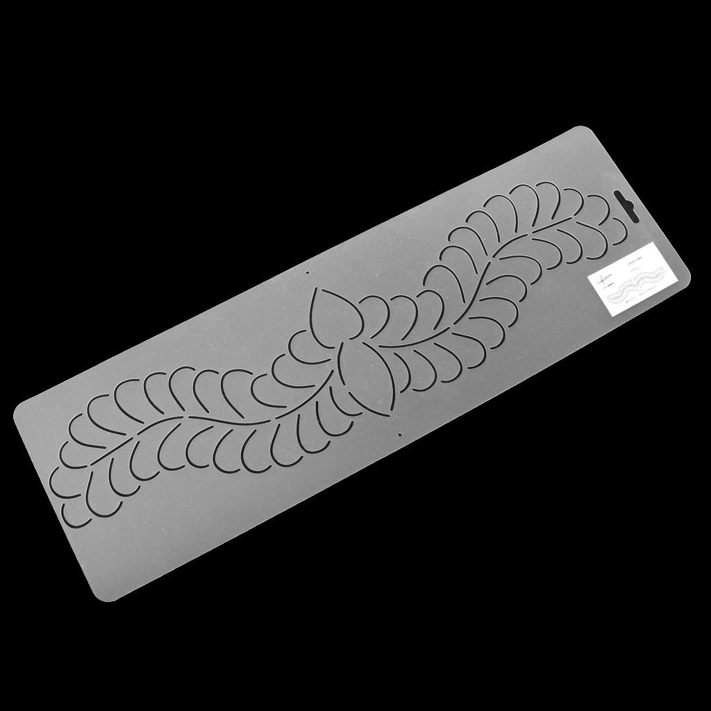 1 X Plastic Quilting Stencil Leaf Background DIY