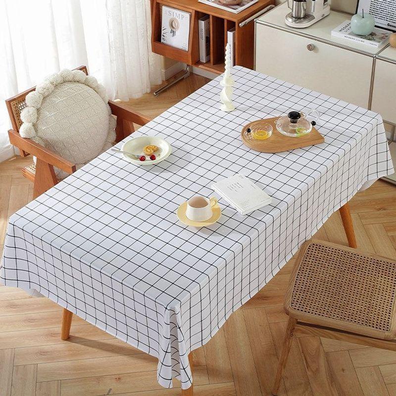 Waterproof & Oil-Proof PVC Tablecloth - Washable Student Rectangular Desk & Dining Table Mat