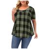 Fashion Plus Size Women's Casual Loose Short-sleeved Round Neck Printed T-shirt