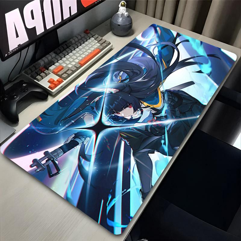 Large Mousepad x Hoshimi Miyabi Zenless Zone Zero Mouse Pad Keyboard Extended Carpet Gaming Accessories Anime Desk Mat Rug