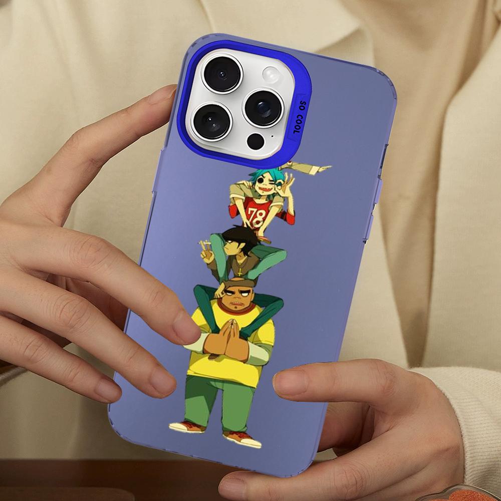 Gorillaz Phone Case For IPhone 16 15 14 13 12 11 Pro Max X XR XSMAX 8 7 Plus Matte Shockproof Back Cover