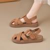 Baotou French Gentle Sandals Women's Summer Wear 2025 New Versatile Soft Sole Try Fairy Style Roman Shoes