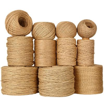 1-10mm Natural Corda Juta Fita Costura DIY Casamento Cordão Artesanal Fio Natural Fio A Granel Feito À Mão Festa Natal Decoração de Casa