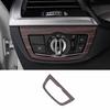 For BMW X3 G01 X4 G02 2018-21 Car Headlight Switch Control Wood Grain Cover Trim