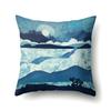 Polyester Pillowcase Automobile Decoration Mountain Home Print Pillowcase Waist Cushion Cover Bedside Cushion Cover Bedside Cushion Cover
