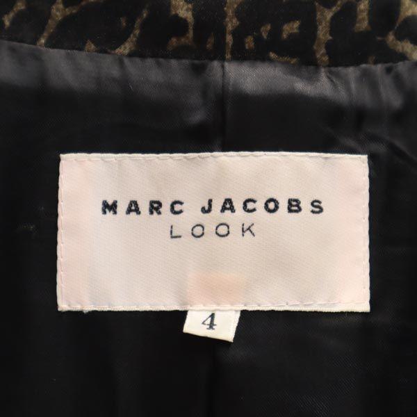 Marc Jacobs Leopard Pattern Trench Coat 4 Brown Women Used