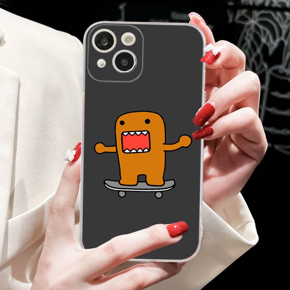 Cute Domo Kun Phone Case For IPhone 17 16 15 14 13 11 12 Pro Max 16 Plus Transparent