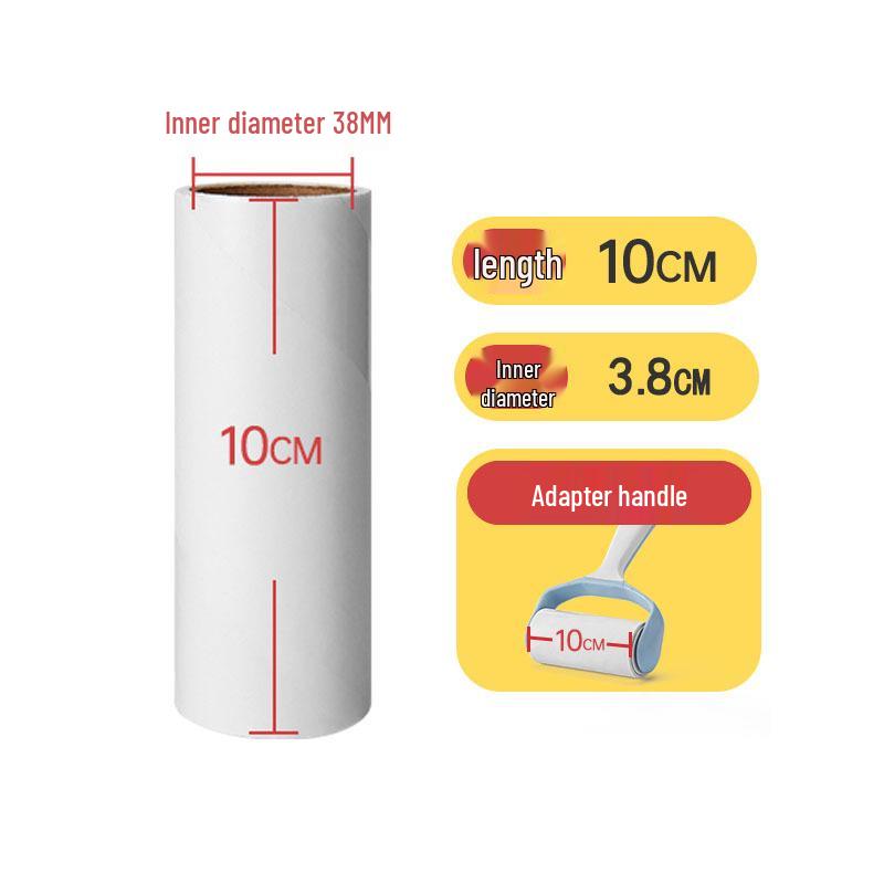 Pet Hair Remover Lint Roller with Angled Tear-Off Adhesive - No Marks, No Damage
