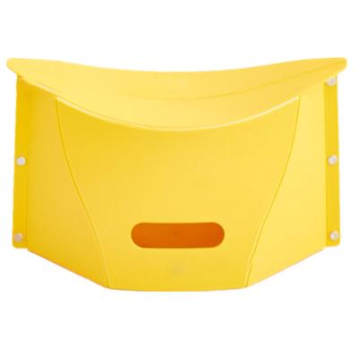 Karten faltbarer Hocker Outdoor Reise Tragbar Tragekorb Faltbarer Hocker Kunststoff Niedriger Hocker Leuchtendes Gelb