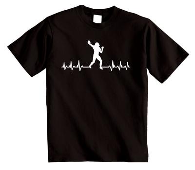 Es ist in meinem Herzschlag American Football T-Shirt American Footballer T-Shirt Scrum Top