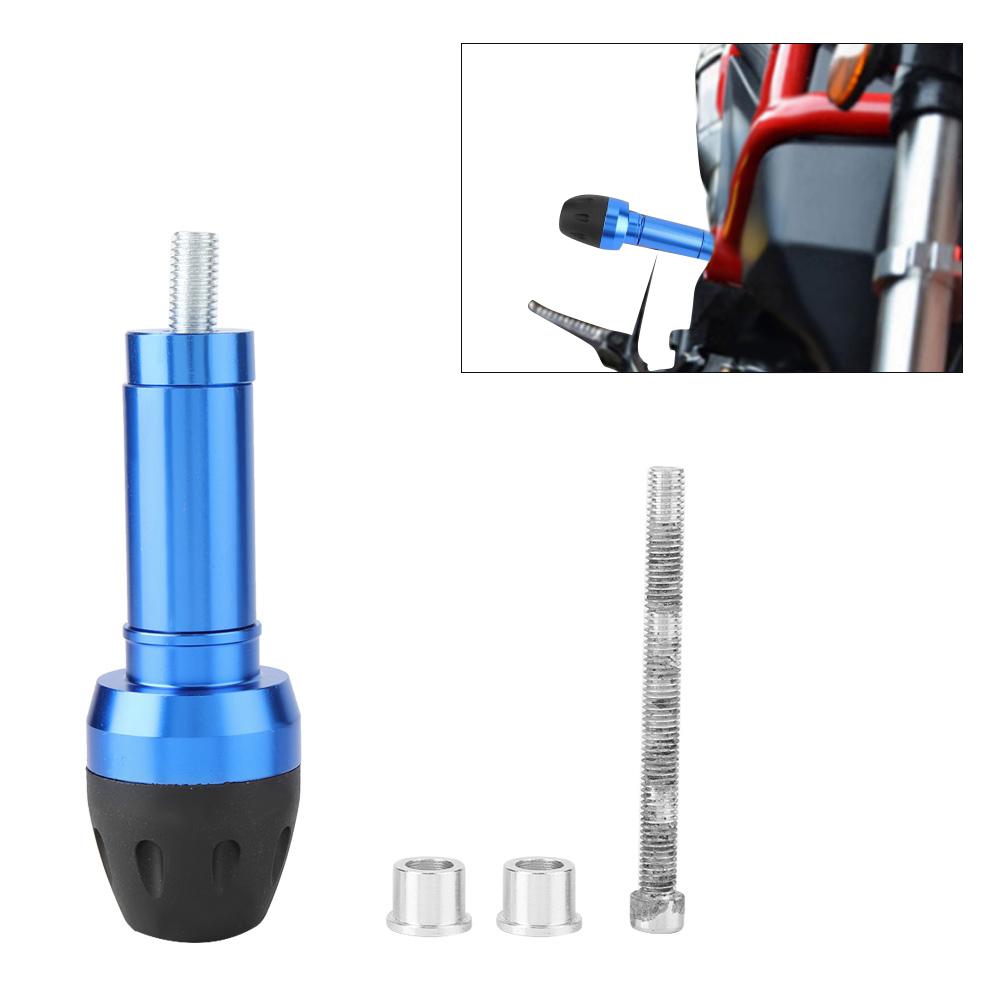 Motorrad Rahmenschieber Sturzschutz Anti-Sturz Motorschutz (blau)