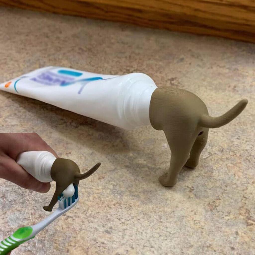Οδοντόκρεμα Topper Pooping Dog Butt Toothpaste Squeezer Toothpaste Cap Dispenser