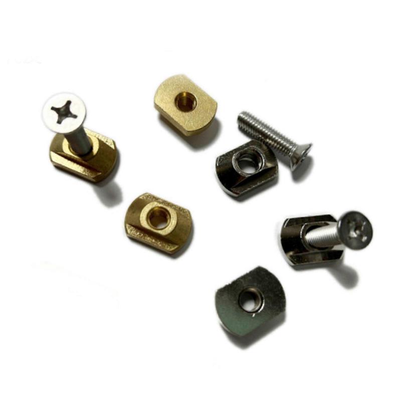 4Pcs 6mm Hydrofoil Screw Mounting T-Nut Surfboard Hydrofoil Screws for most Hydrofoil Tracks Surfing Easy to Use
