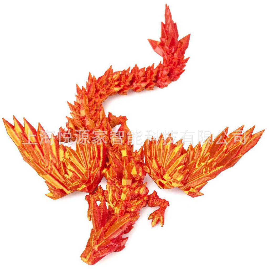 3D Printed Dragon Ornaments: Handmade Dinosaur Wings Toys & Gifts for Children