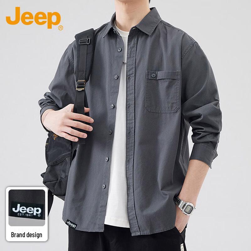 JEEP Men s Long Sleeve Casual Shirt 2XL