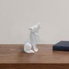 Wolf Howling Statue, 3D Printed Mini Animal Figurine, Standing Sitting Wolf Decor for Desk Shelf, Gift for Wolf Lovers