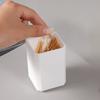 1pc Modern Toothpick Holder - Portable & Stylish Square Design, Durable Plastic Toothpick Dispenser with Easy-Access Slot for Kitchen, Living Room