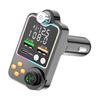 Q15 Bluetooth Car FM Transmitter: Hands-Free MP3 Player with Dual USB Ports & PD 3.1A Charger.