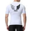 Angel Wings Freedom Print Compression Shirt for Men Sporty Quick Dry Tees Tshirt Tops Gym Workout Running Undershirts Baselayers