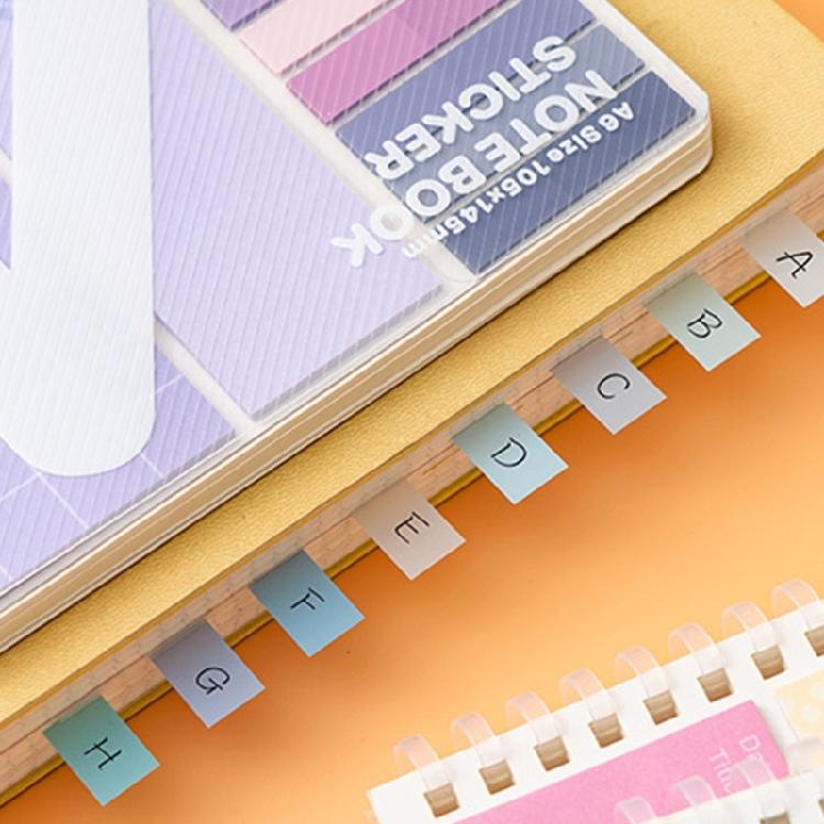 Portable Notebook Memopad With Adhesive Note Colorful Adhesive Index Label For Notebook Planner Office School Supplies