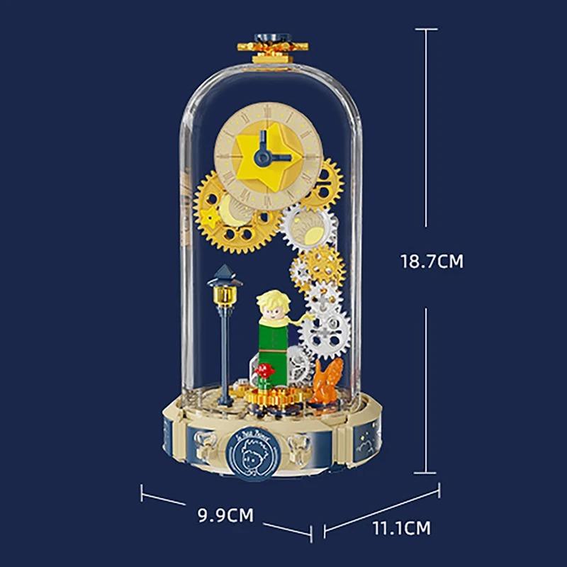 Le Petit Prince Pantasy Building Blocks Eternal Rose Dust Cover Puzzle Assembling Model Toys Desktop Decoration Birthday Gift