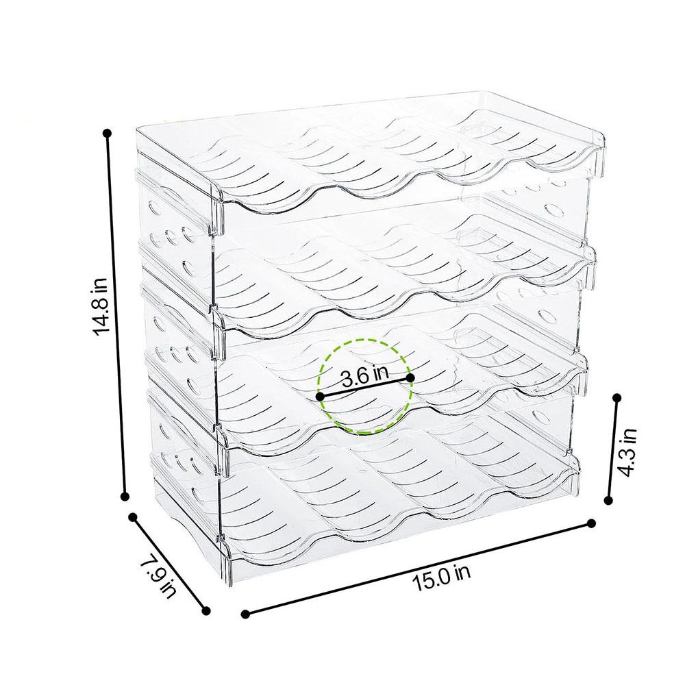 Multifunctional Organiser Rack Durable Multi-Layer Water Bottle Wine Drink Tumblers Organiser For Kitchen Cabinet Fridges Pantry