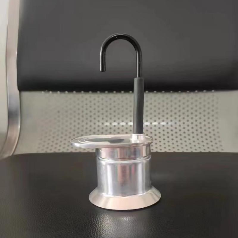 50ml Household MINI Single Cup Coffee Pot Small Portable Italian Espresso Utensil Set Aluminum Alloy Single Tube Mocha Pot
