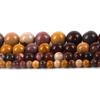 Perline sfuse rotonde in pietra di diaspro mookaite naturale 15 "filo 4 6 8 10 12MM scegli la tua taglia per la creazione di gioielli