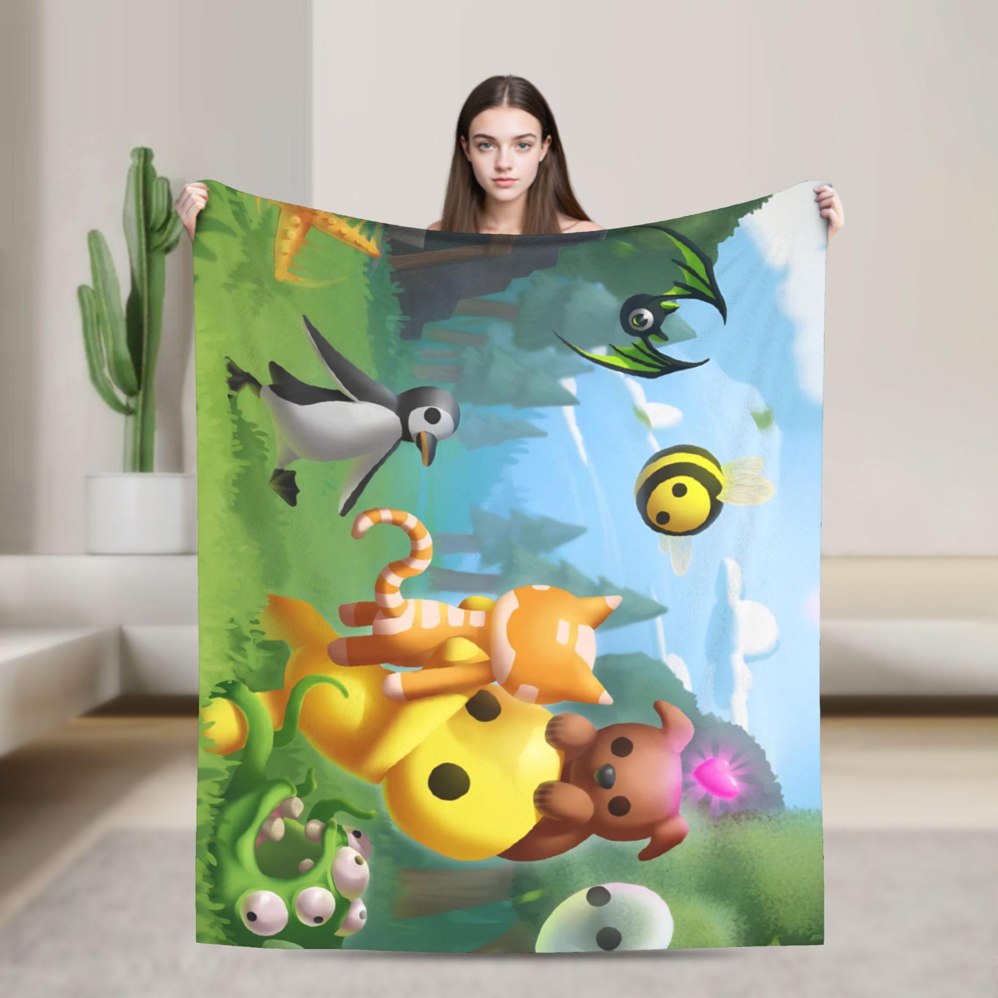 

Wobbly Life Песочница Игровое Одеяло Мультяшное Забавное Фланелевое Новинка Теплое Плед Одеяла для Покрывала Украшение На Открытом Воздухе 30x40in