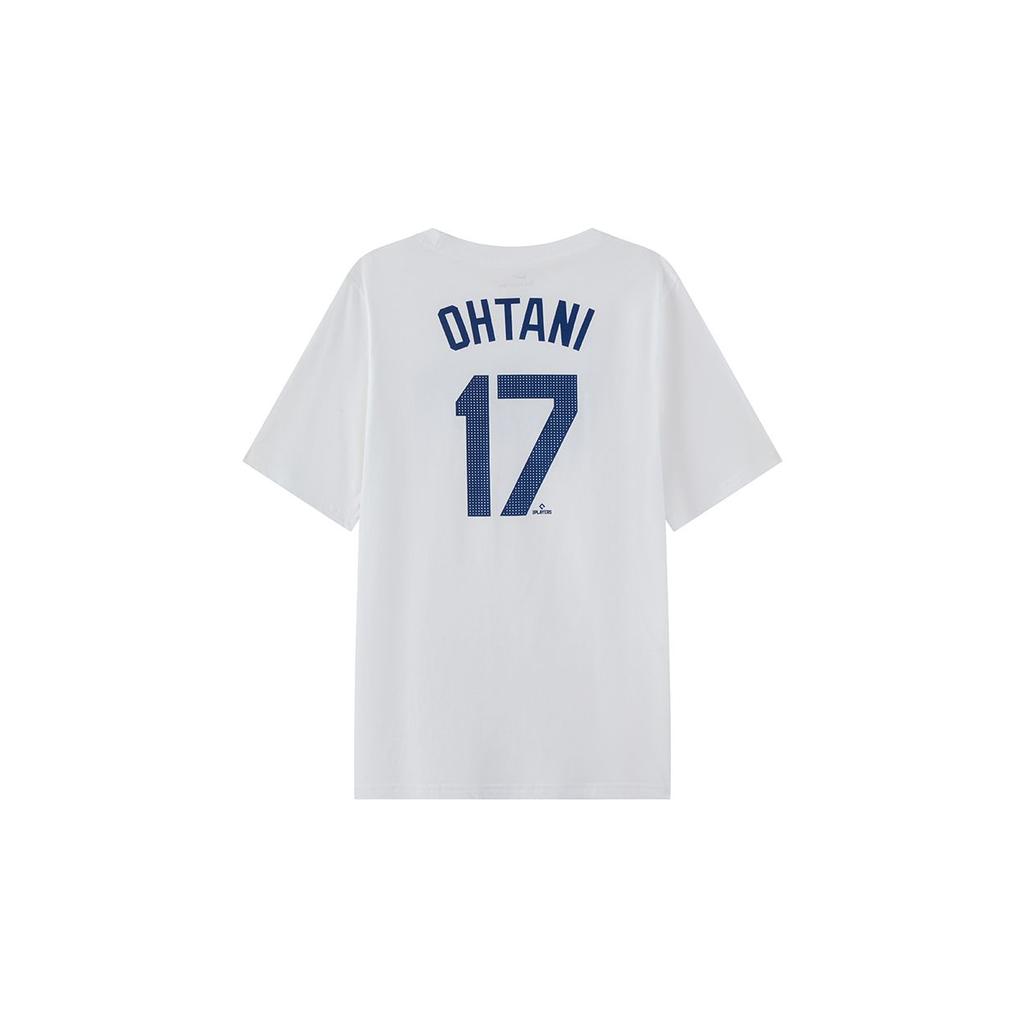 Nike MLB Tričko Los Angeles Dodgers Shohei Ohtani Ležérní Všestranné Jednoduché Krátký rukáv Dětské Topy Bílé 3Z3B7HN00-LADSO