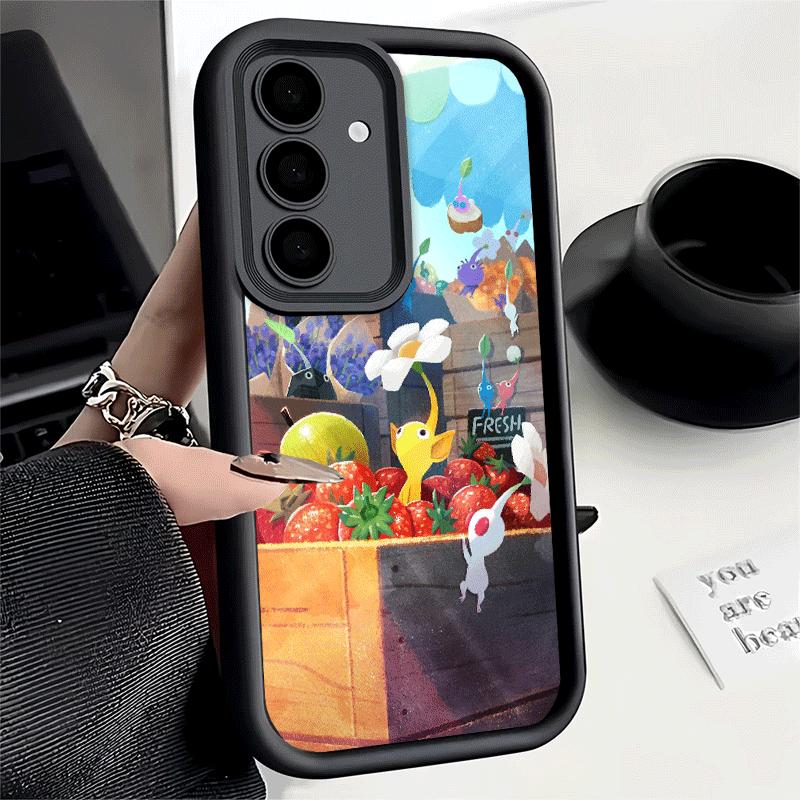 Phone Case for Samsung Galaxy S26 S25 Ultra S24 FE P-Pikmins Cute Game Shell S23 Plus S22 + S21 S20 5G Soft Silicone Funda