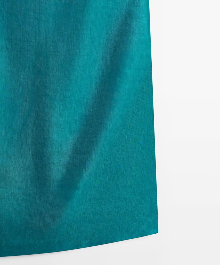 Masimodutti Linen Blend Mini Dress