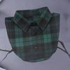 Plaid Fake Collar Female Ladies Detachable Collars For Women Detachable Lapel Shirt False Collars Woman False Blouse Neckwear
