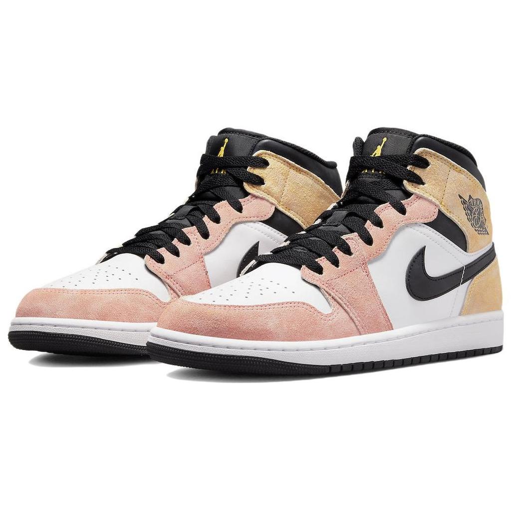 Air Jordan 1 Mid SE Flight Club Men Sneakers Pink Magic-Ember Sundial DX4332-800