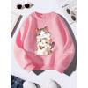 Kids Sweatshirt ,Creative Patterned Casual Top for Autumn And Winter, Stylish Street Style,Round Neck Sweatshirt