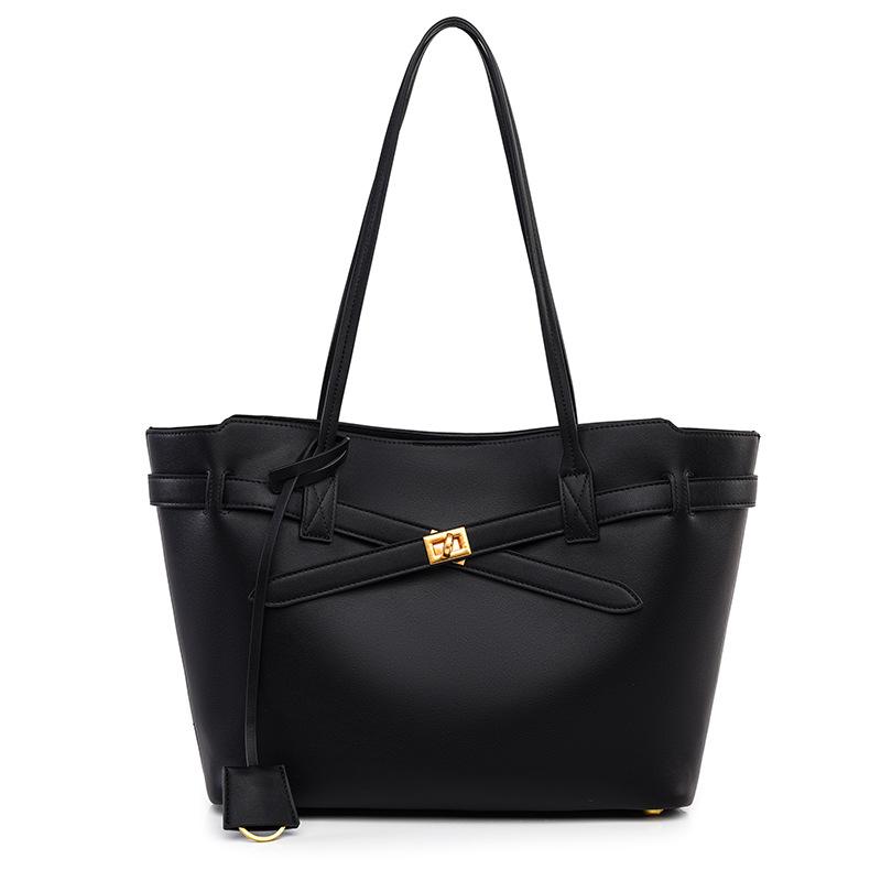B tote bag, new versatile bag, fashionable large-capacity bucket bag, high-end simple shoulder bag