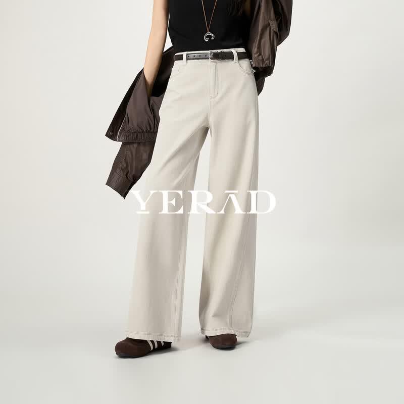 YERAD Women's Loose Wide-Leg Denim Jeans