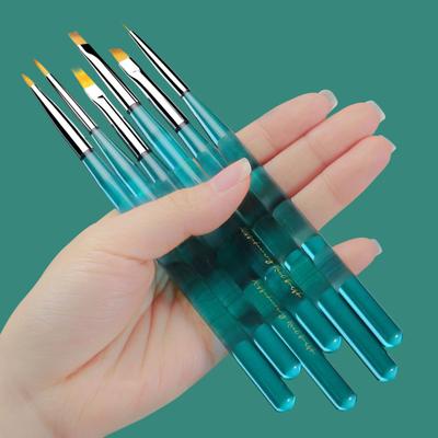 Pennello per nail art sicuro, manico fine, strumento per nail art, bellezza delle unghie