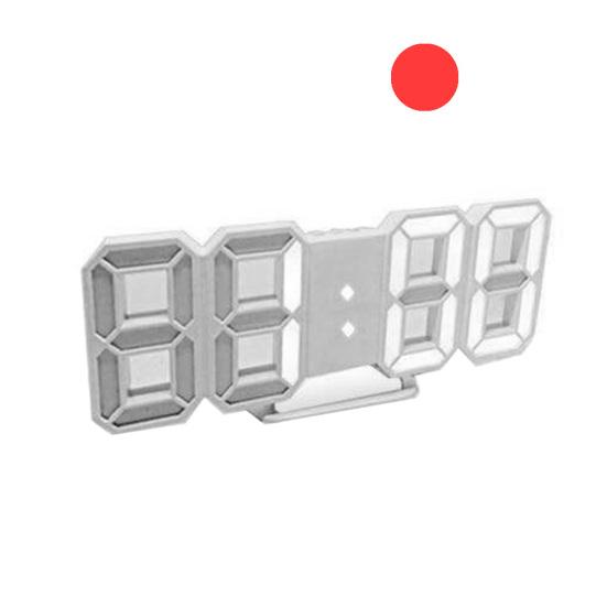 3D LED digital 12/24-timers skjermvegg Snooze Vekkerklokke Hjem Stueinnredning