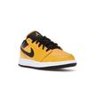 Air Jordan 1 Low GS University Gold Schwarz Kinder Turnschuhe Weiß 553560-700