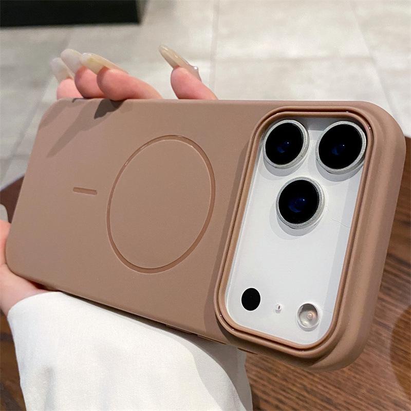 Frosted Magnetic Ring Case for iPhone 17 Pro Max, Compatible with Apple 16/15/14/13/12.