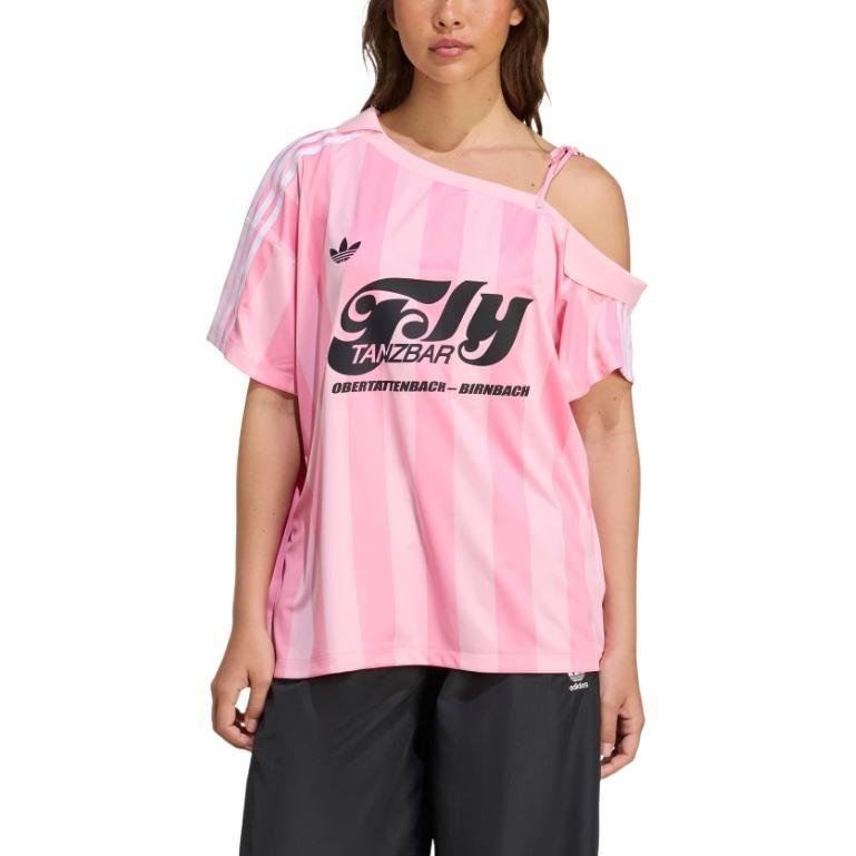adidas Originals SS25 MAGLIA OFF SHOULDER Maglia da Calcio Rosa/Rosa Chiaro KD2277