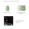 Tigela de Cerâmica para Matcha Lisa Ferramenta para Cerimônia do Chá Alta Qualidade Copo para Preparar Chá Verde Louça de Chá