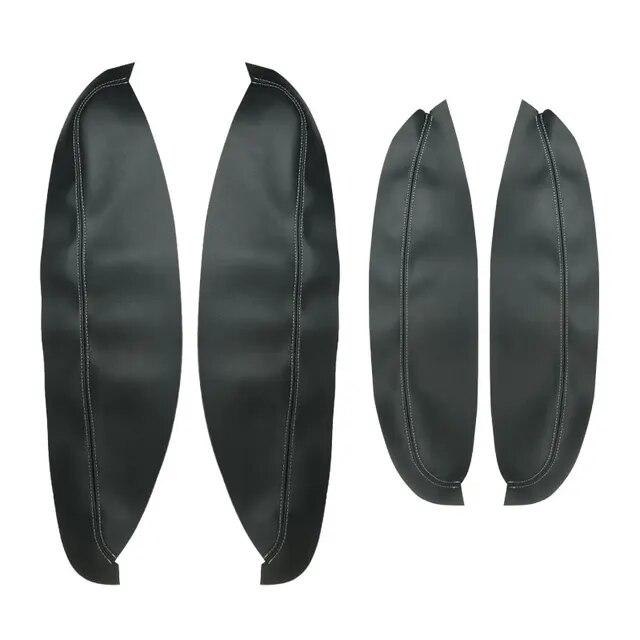4pcs Car-styling Microfiber Leather Door Armrest Protection Cover Side Armrest Panel Cover For Nissan Qashqai J10 2007-2015