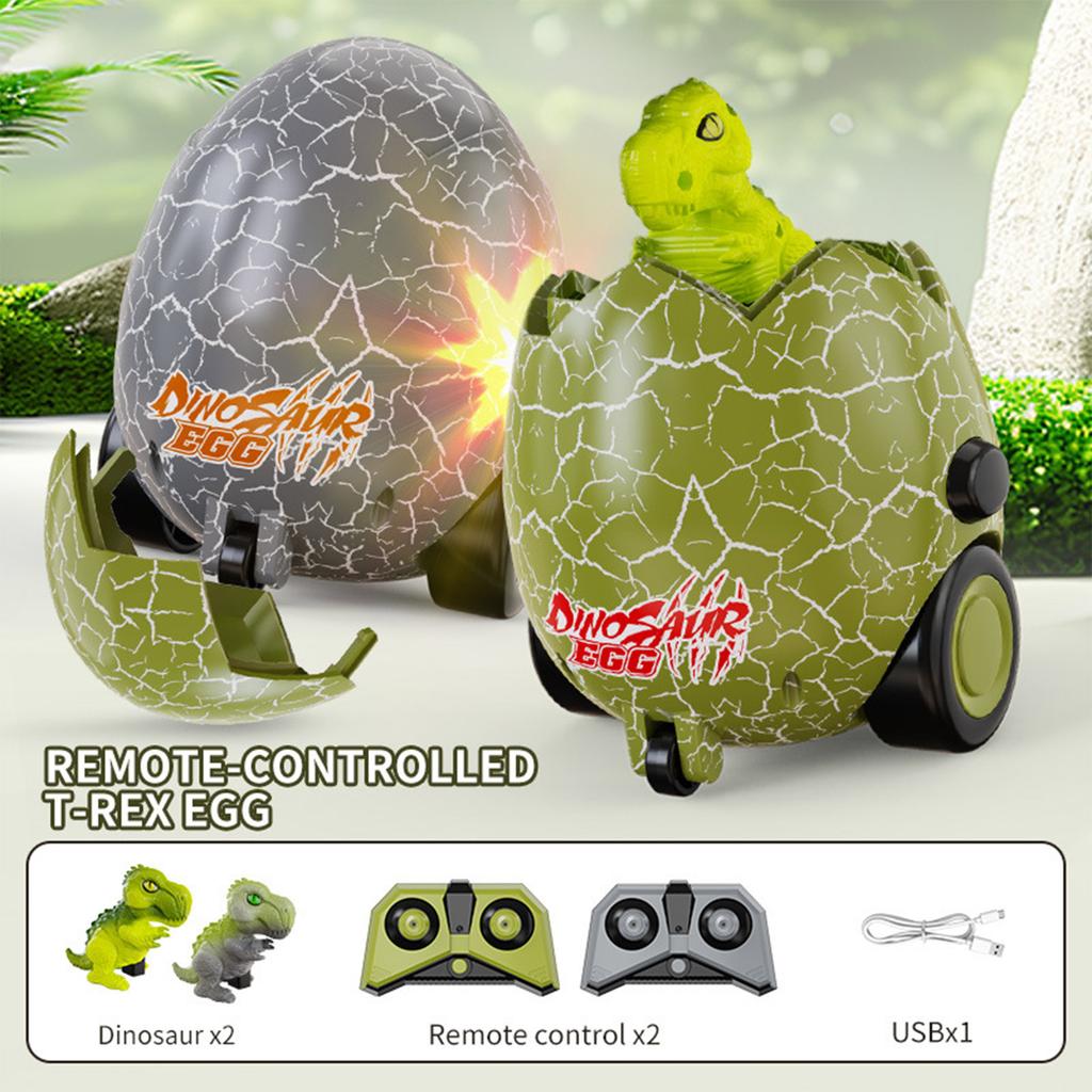 2.4 Remote Control Dinosaur Egg Car Toy for Kids Boys Girls Vehicle