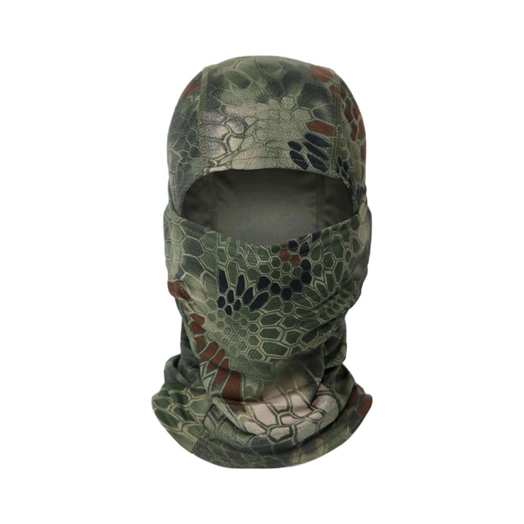 Multicam Camouflage Taktische Sturmhaube, Vollgesichtsbedeckung Schal für Radfahren, Jagd & Outdoor-Einsatz